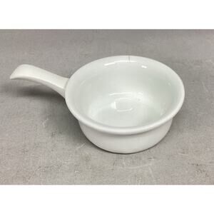 Vintage Pillivuyt Handheld Ceramic Soup Bowl #733 - Made In France